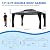 MUPATER Outdoor Gazebo, 12' x 16' Polycarbonate Hardtop with Aluminum Frame, Double Roof Patio with Insect Netting for Patios, Deck, Lawns and Gardens, Black