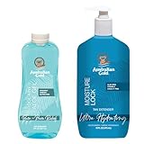 Australian Gold Moisture Lock Tan Extender (16 Fluid Ounce) and Aloe Vera Freeze Gel with Lidocaine (8 Fluid Ounce), Hydrating Body Lotion and Aloe Vera Gel for Skin (Pack of 2)