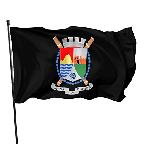 Seal of the Sint Eustatius wapen Flag 3x5 ft Vivid Color and UV Fade Resistant Wall Flags Banners for Outdoor Indoor