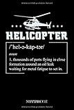  Helicopter Notizbuch: Helikopter Flugzeug Pilot Notitzbuch: 6x9 A5 Gepunktet Journal Oder Tagebuch Für Kinder, Männer Und Frauen