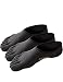 HASLRA No Show Non-Slip Excellent Stretch Premium Toe Socks 3 Pairs (CHARCOAL-L) L (Shoe Size 9.5 - 11)
