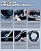 SCITOO QG2228CAM Snow Chains for Car Pickup Trucks SUV,Universal Emergency Tire Traction Chain,Anti-Skid Thickening Tire Chains Width 225 235 245 255 265 275 285 295(15