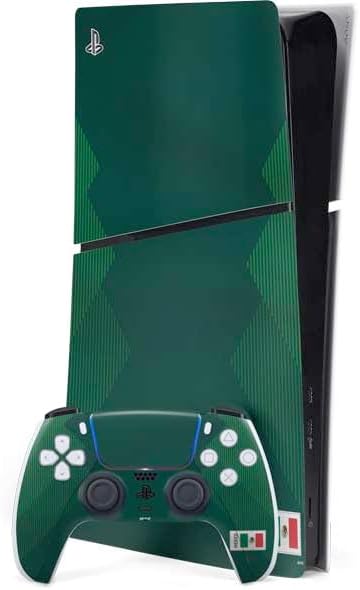 Skinit Decal Gaming Skin Compatible with PS5 Slim Digital Edition Bundle - Mexico Flag Distressed Design