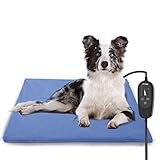 petnf Upgraded Pet Heating Pad for Dogs Cats with Timer,Safety Cat Dog Heating Pad,Waterproof Heated Cat Dog Bed Mat