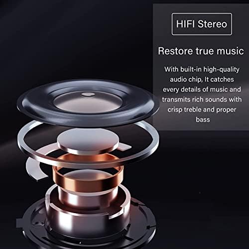 Wireless Headphones, Wireless Bluetooth 5.3 Earbuds 3D HiFi Stereo Headphones Noise Cancellation in-Ear Built-in Mic with Charging Case, IPX8 Waterproof Earphones for iphone/Android/Samsung/IOS