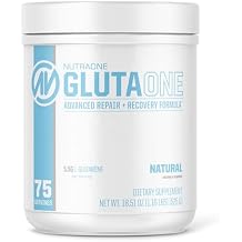 NutraOne GlutaOne L-Glutamine Powder Post Workout Recovery Supplement 75 Servings