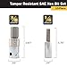Titan 16135 13-Piece Tamper Resistant SAE Hex Bit Set