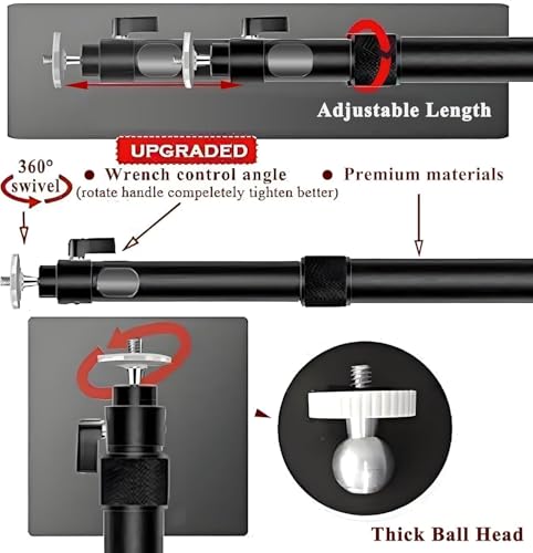 2-Be-Best Upgraded Projector Mount 23 to 41 in / 58 to105 cm, Extending Projector Ceiling Mount with Extendable Adjustable Projectors Mounts Black - Image 4