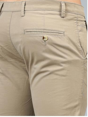 Image of Jack and Jini Men Casual Stretchable Cotton Pants | Chinos | Trousers (Regular Fit)