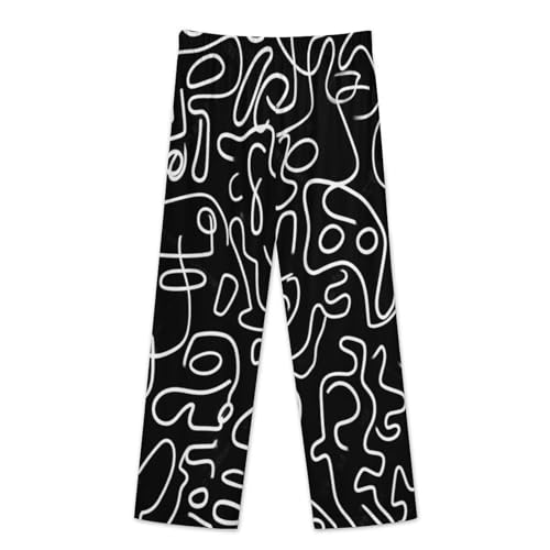 Pyjama femme rayures graffitis ensemble tendance boutonné mi-saison
