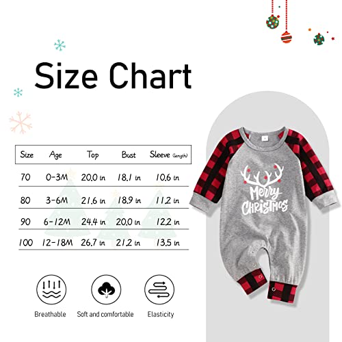 Hipea Newborn Baby Boy Christmas Clothes My First Christmas Outfit Plaid Romper Sleeve Jumpsuit Infant Outfit #TOP6