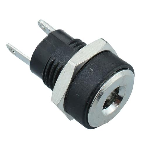 Image of 1.3mm x 3.5mm Panel Mount DC Power Socket Electronic Component (Pack of 5)