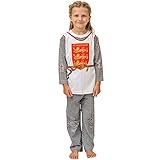 Einzigartiger Ritter Schlafanzug für Jungen und Mädchen mit fantastischen Drücken.