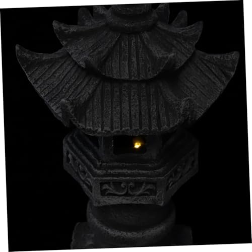 Lanterne japonaise résine statue zen asiatique décoration jardin extérieur et pelouse