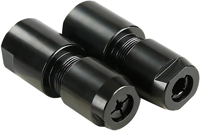 LOZLIN Angle Grinder Modified Adapter 5/8-11 Thread Straight Grinder Chuck Converter Heavy Duty Power Tool Accessory for Grinding Polishing Metalworking, 3/6mm-Black