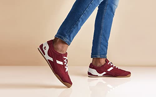 Image of Neeman's Urban Casual Sneakers for Men | Stylish Canvas Casual Shoes | Lightweight Lace-Up Footwear | Breathable Comfortable Everyday Sneaker