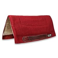 Pad De Selle Western Fait Main 34x42 Cm – Laine Nouvelle-Zélande, NEUF