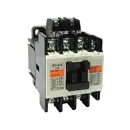 SC-4-0 AC Contactor 3NO 1NC 220V 50/60Hz, Magnetic Motor Starter Industrial Power Control Switch Relay Module