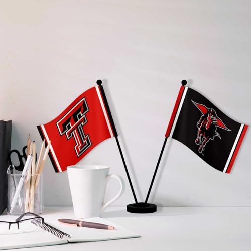 Drapeaux de bureau Texas Tech Red Raiders : affichez votre équipe sans encombrement - 5