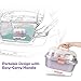 Portable Baby Bottle Drying Rack Storage Box Organizer with Anti-Dust Cover - Purple