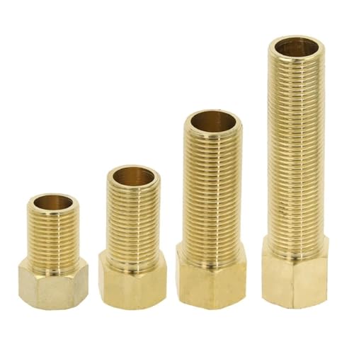 Conector de latón de 1/2" BSP para prolongación de tuberías y unión recta de 50mm 2