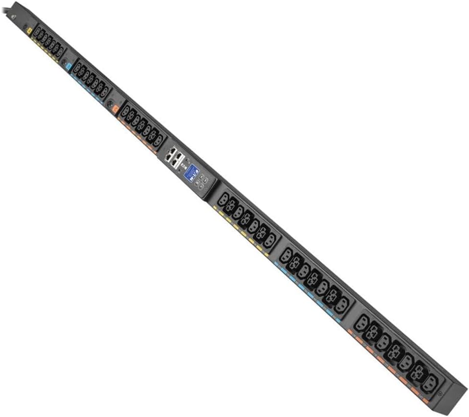 Eaton G4 EVMI1530X 42-Outlets PDU - Metered - NEMA L15-30P - 24 x IEC 60320 C13, 18 x IEC 60320 C39-230 V AC - Circuit Breaker - Network (RJ-45) - 10 ft Cord Length - 0U - Vertical/Toolless - Rack-m