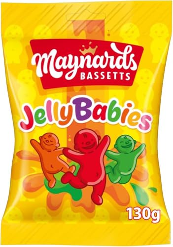 Maynards Bassetts Jelly Babies Fruity & Chewy Sweets 130 g (Pack of 1)