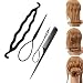 tianxiangjjeu Dispositivo Per Lo Styling Dei Capelli, Clip Per Lo Styling Dei Capelli A 4 Pezzi Per Donna, Accessori Per Strumenti Per Intrecciare I Capelli Con Stick