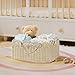 HBlife Baby Diaper Caddy, Paper Rope Storage Baskets Nursery Bin with Removable Divider, Portable Car Organizer for Diapers, Baby Shower Gifts, Newborn Essentials Must Haves