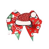 Süße Haarclips Matten Plastik Metall Haarklammern Weihnachtsschleife Haarspange Weihnachtsschleife Haarschmuck Bunte Weihnachtsboutique Haarspange Schneeflocke Schneemann Weihnachtsbaum Schleife