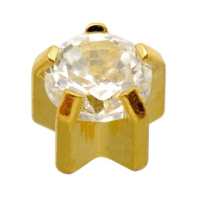 3MM Cubic Zirconia 24K Pure Gold Plated Ear Studs | Hypoallergenic | Ideal for every day wear