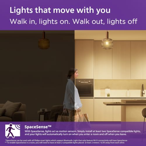 Image of PHILIPS WiZ 12W E27 Wi-Fi & Bluetooth LED Smart Bulb with Music Sync, Compatible with Amazon Alexa & Google Assistant, 16 Million Colours & Motion Sensing Technology | Pack of 4