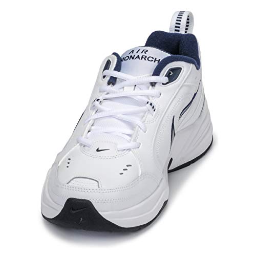 Nike Tênis masculino Air Monarch IV Cross Trainer, Branco/Cinza, 11.5