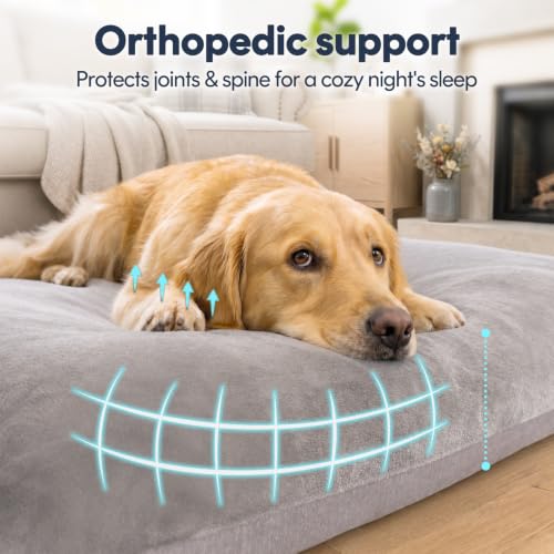 Image of Magic Dog Orthopedic Extra Large Dog Bed 47 Inch, Super Soft XL Pet Bed