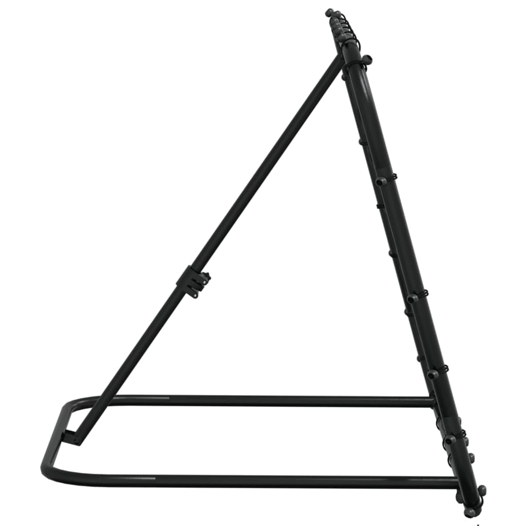 Rimbalzo da calcio regolabile, nero, parete di rimbalzo per allenamento, allenatore in acciaio per calcio, basket e baseball, 84 x 73 x 60-80 cm
