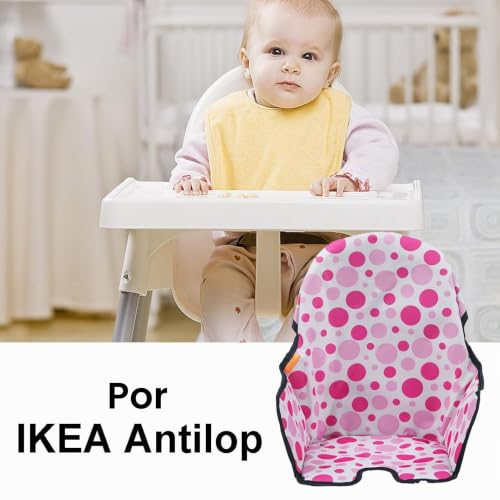 Miniatura 4 de Fundas De Asiento Cojines Compatibles Con Trona Antilop Ikeas, Funda Lavable Plegable Con Cojín De Asiento, Cómoda Funda Para Asiento