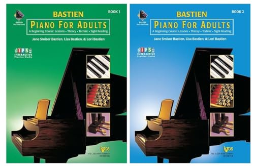 Bastien Piano for Adults Book 1 & 2 (2 Book Set with Online Audio)