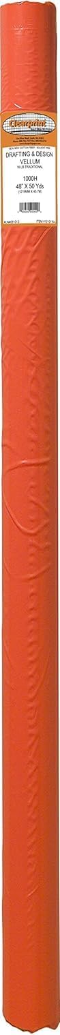 Clearprint 48" x 50 Yards 1000H Design Vellum Roll, 16 lb., 100% Cotton, 1 Each