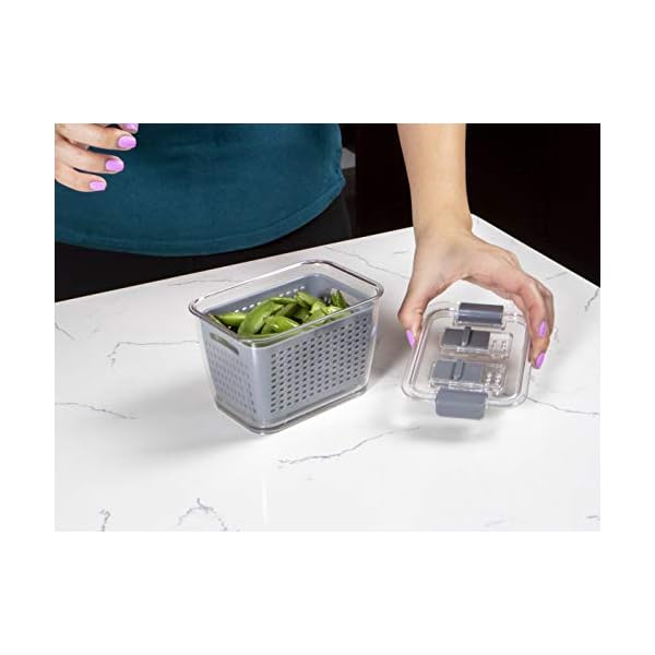 Kitchen Spaces Colander Stackable Food Storage Bin, Variety Pack Mini