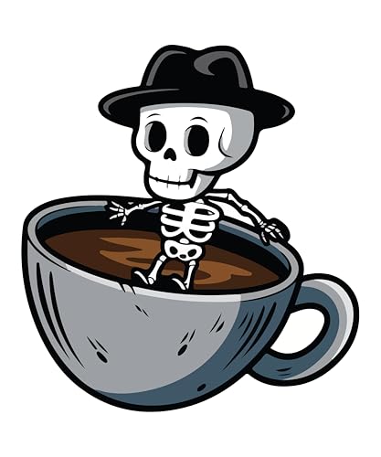Image of STICKY DUDE Coffee Sticker, Coffee Cup Decal, 4 Inches - Vinyl Waterproof Decal for Car Laptop Wall Window Bumper (Cup)
