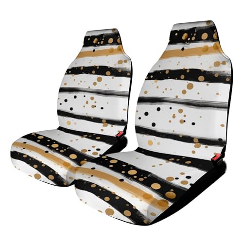 Housse de siege auto universelle encre et pois dores pour protection de voiture
