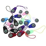 Variété de couleurs vibrantes : proposée dans des couleurs décoratives, cette boussole colorée ajoute du style et de la personnalité à l'équipement de boussole de survie de camping, à la mini boussole, à de poche