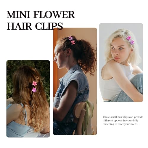 30 Mini Pinzas para Cabello con Diseño Floral miniatura 3