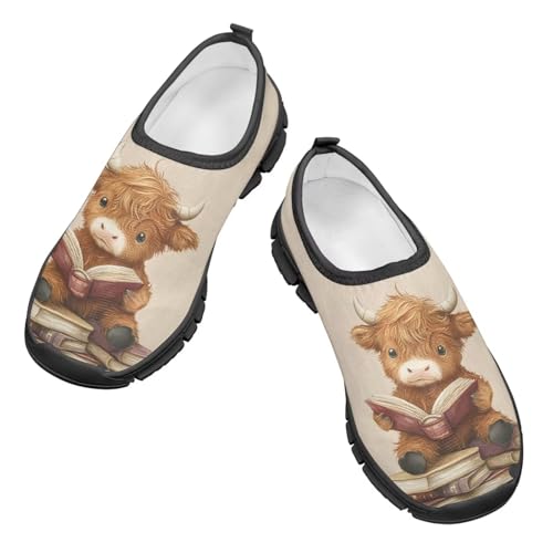 Stylish Print Slip On Sneakers for Boys and Girls Lightweight Breathable Running Shoes for Daily Wear and Sports Size 11-15 Black Sole