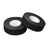 2 Stück Gewebeband schwarz 25 MM X 15 M Isolierband für Kabelbäume Kabelbaum für Kraftfahrzeuge, Kabelbaum Klebeband, hitzebeständiges wasserdichtes Klebeband