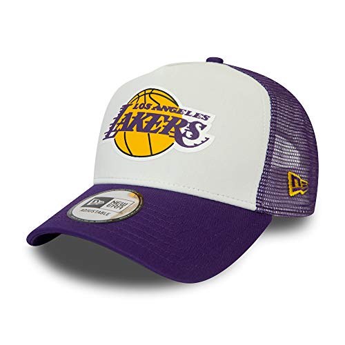New Era Los Angeles Lakers NBA Cap Trucker Kappe Verstellbar Basketball Snapback Lila - One-Size