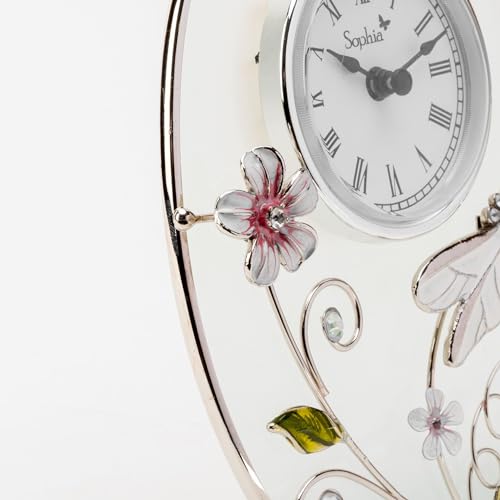 Reloj de mesa con libélula Widdop para decorar recibidores clasicos 4