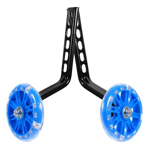 Ruedas de Entrenamiento MAGICLULU para Bicicleta, 1 Par Ajustable con Función de Equilibrio Intermitente, Estabilizadores Azules Resistentes al Desgaste para Accesorios de Bicicleta