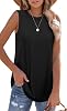 Blusas sin Mangas de Cuello Alto para Mujer, Holgadas, de Verano, Túnicas para Usar con Leggings 4