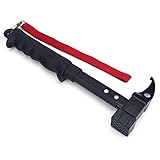 Camping Hammer, Outdoor Kampierender Hammer Zeltes, Multifunktions Hammer aus Stahlguss, Hochfester Kopf Gummigriff mit dem Abzug, Nagel Abziehvorrichtung Kampieren, Hammerkopf mit Halteband